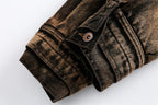 Punk Waste Soil Tie-dye Do The Old Cowboy Coat - L’Heure Marquée 