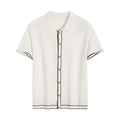 Simple Cardigan Contrast Color Lapels Old Money Style - L’Heure Marquée 