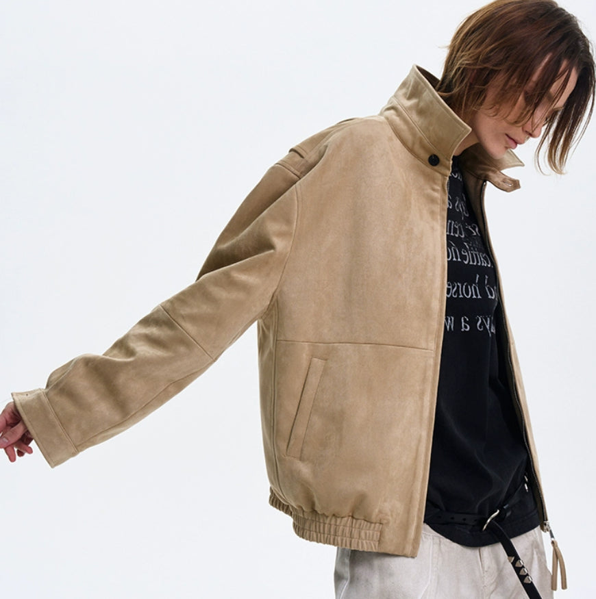 The Old Money Vibe Vintage Suede Jacket - L’Heure Marquée 