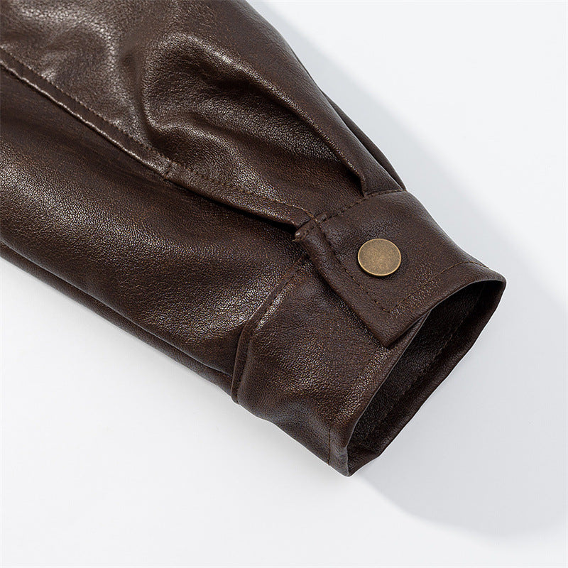 Retro Old Money Style Motorcycle Jacket - L’Heure Marquée 
