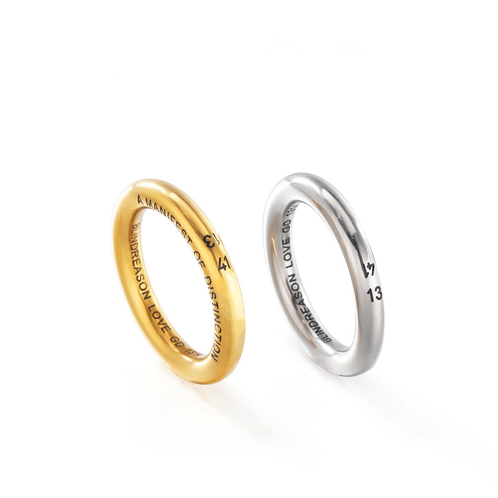 Titanium Steel Men Ring - L’Heure Marquée 