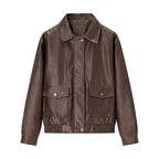 Retro Old Money Style Motorcycle Jacket - L’Heure Marquée 