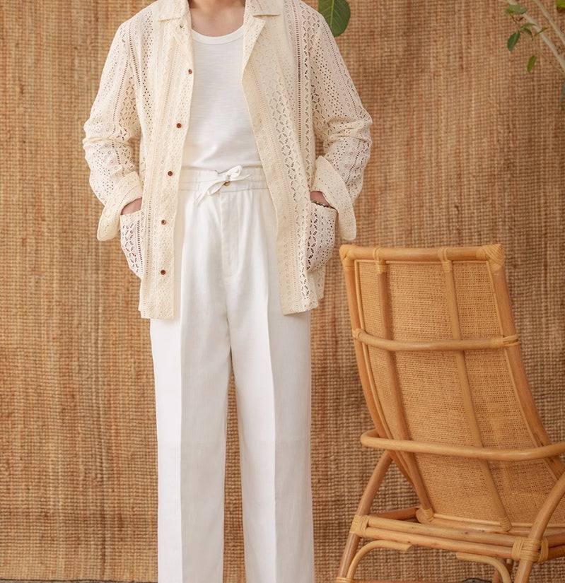 Loose High Waist Old Money Style Trousers - L’Heure Marquée 