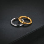 Titanium Steel Men Ring - L’Heure Marquée 