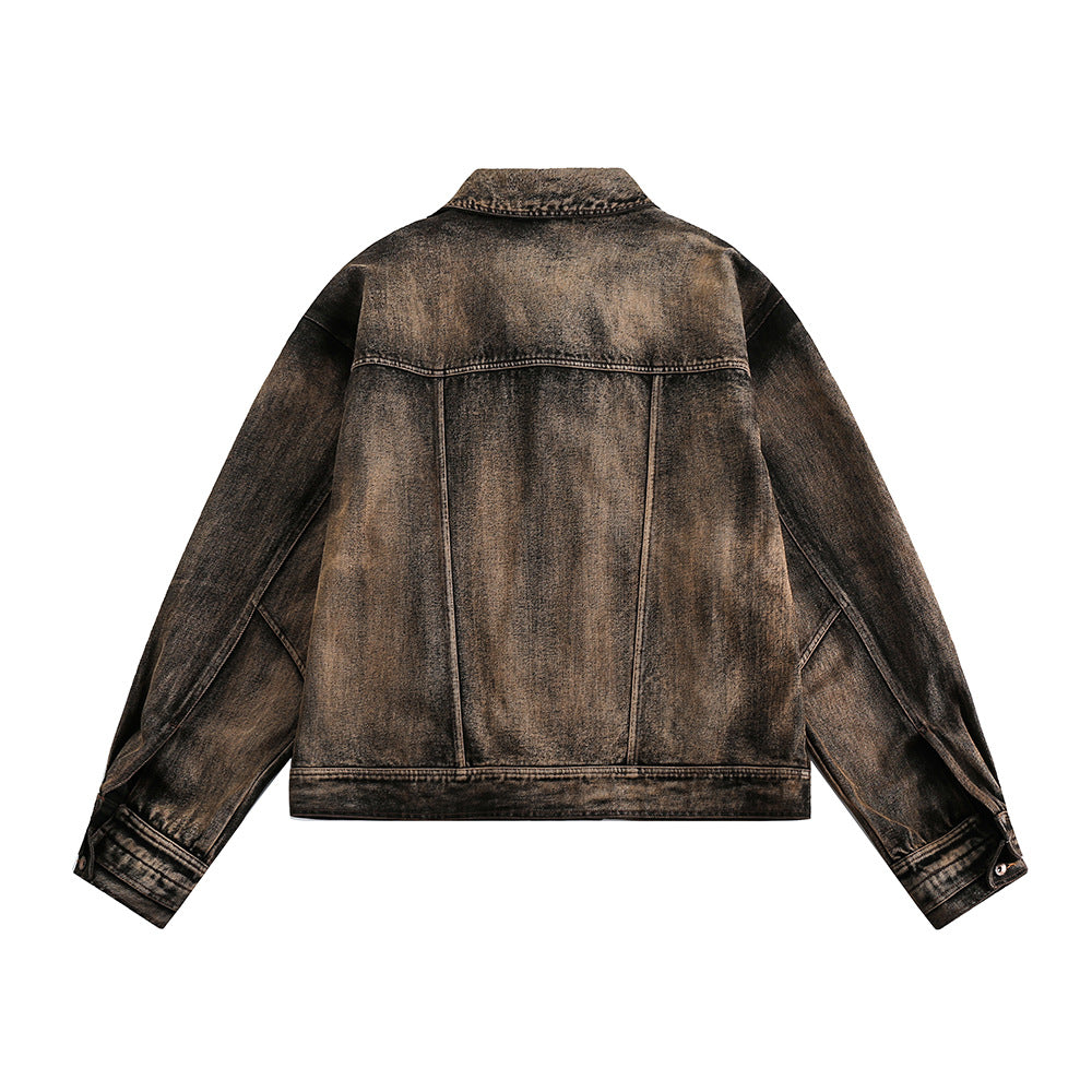 Punk Waste Soil Tie-dye Do The Old Cowboy Coat - L’Heure Marquée 
