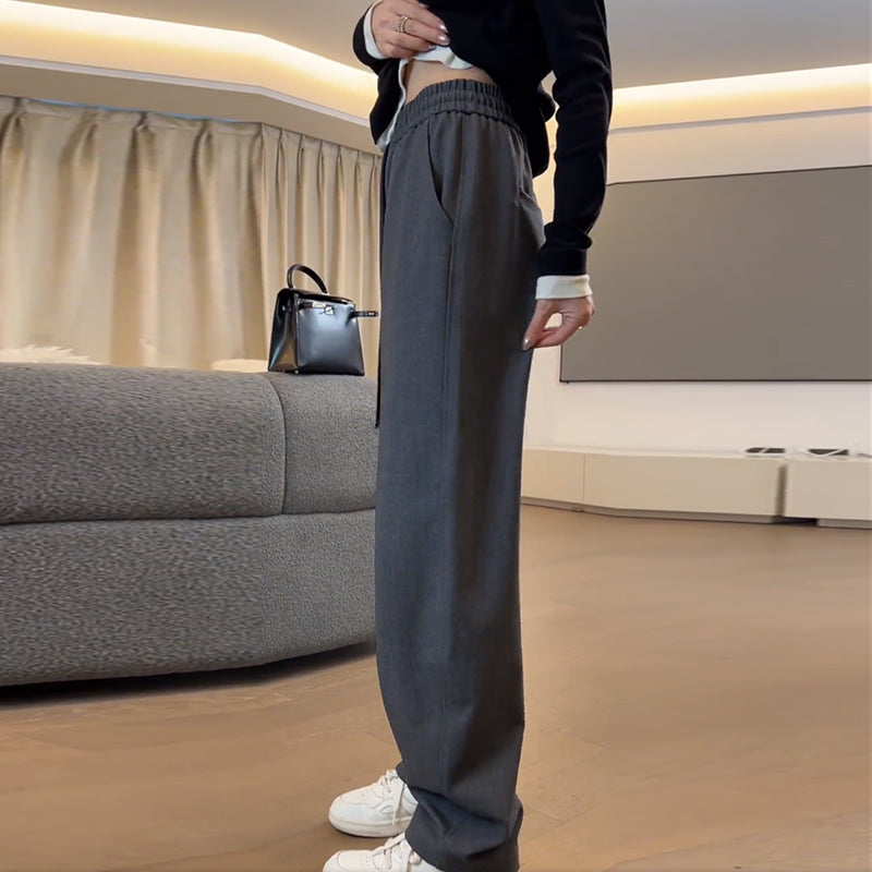 Large Size Minimalist Design Suit Pant - L’Heure Marquée 