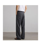 Old Money Style Pleated American Neutral Straight Casual Suit Pants - L’Heure Marquée 