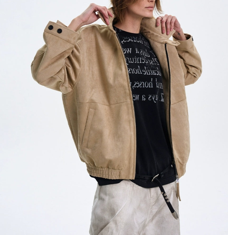 The Old Money Vibe Vintage Suede Jacket - L’Heure Marquée 