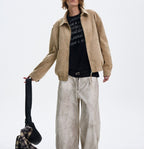 The Old Money Vibe Vintage Suede Jacket - L’Heure Marquée 