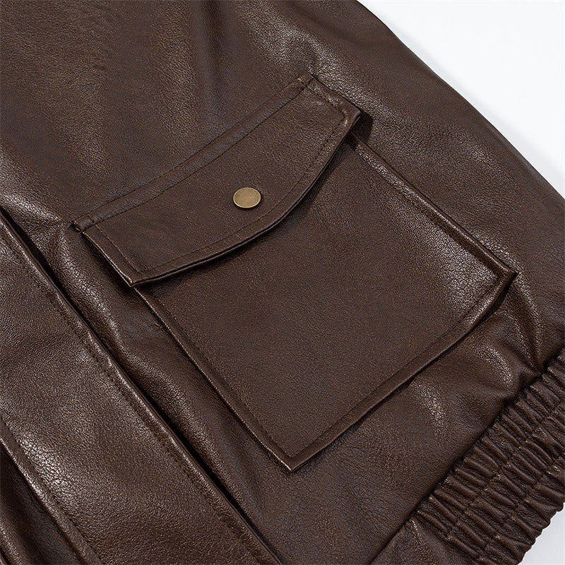 Retro Old Money Style Motorcycle Jacket - L’Heure Marquée 