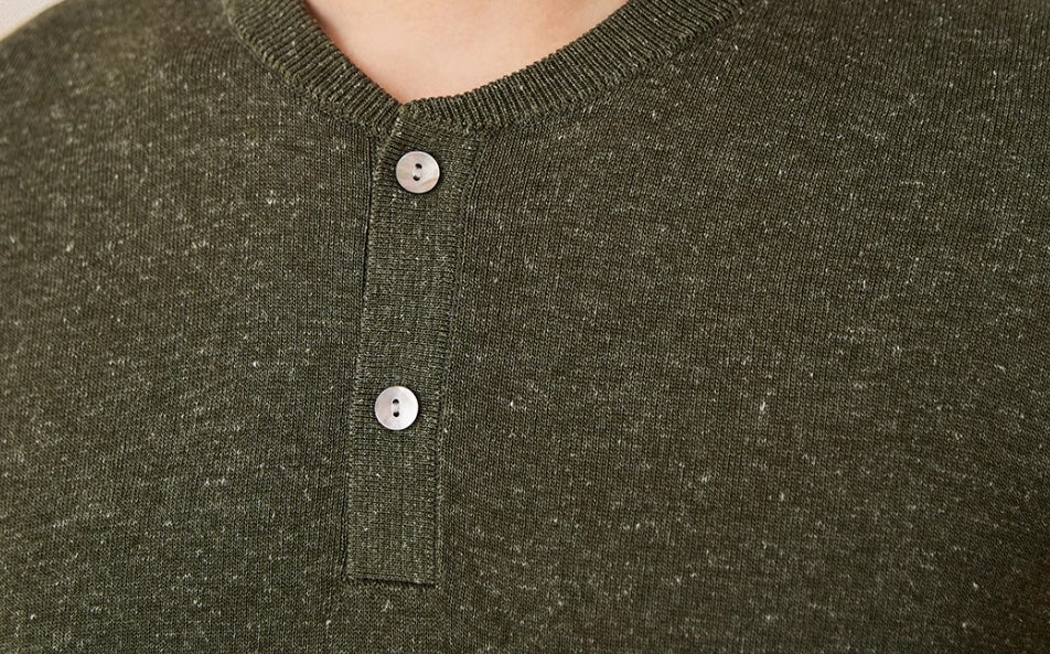 Linen Blended Men's Young Old Money Style Sweater - L’Heure Marquée 