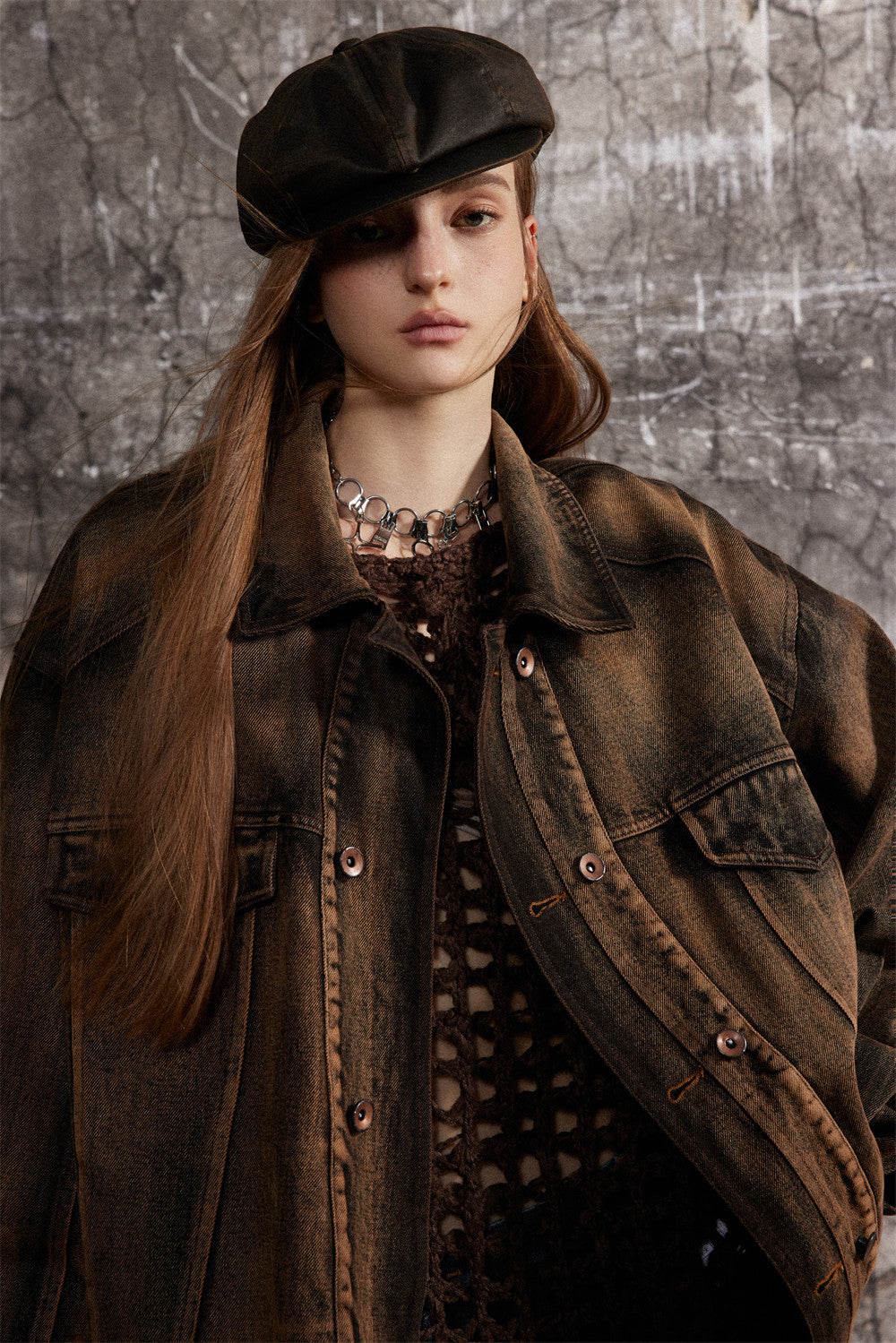 Punk Waste Soil Tie-dye Do The Old Cowboy Coat - L’Heure Marquée 