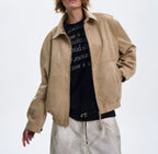 The Old Money Vibe Vintage Suede Jacket - L’Heure Marquée 