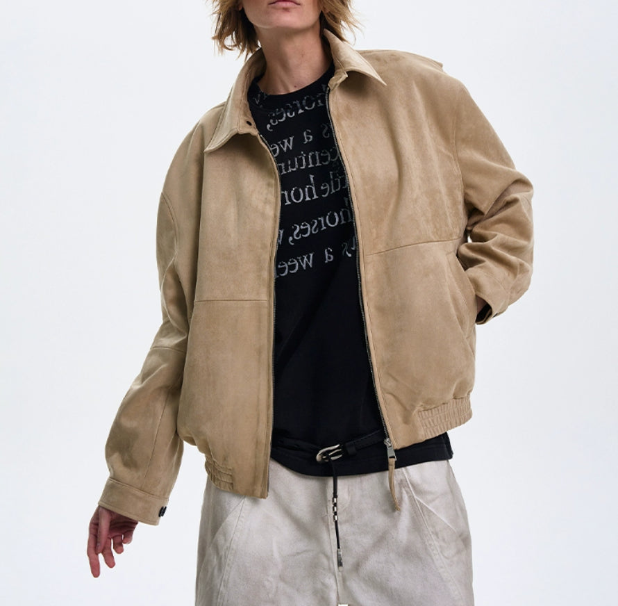 The Old Money Vibe Vintage Suede Jacket - L’Heure Marquée 