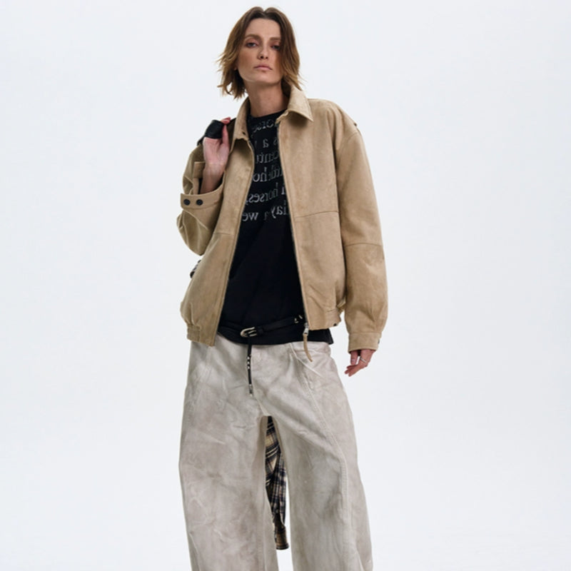 The Old Money Vibe Vintage Suede Jacket - L’Heure Marquée 
