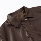 Retro Old Money Style Motorcycle Jacket - L’Heure Marquée 