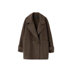 A Classic Long Double-faced Wool Coat Old Money Style For Winter - L’Heure Marquée 