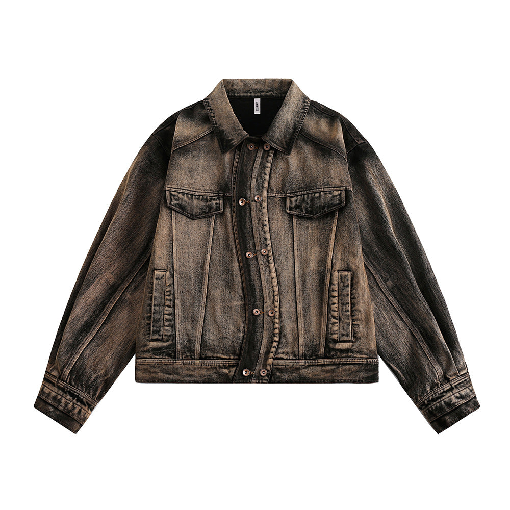 Punk Waste Soil Tie-dye Do The Old Cowboy Coat - L’Heure Marquée 