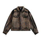Punk Waste Soil Tie-dye Do The Old Cowboy Coat - L’Heure Marquée 