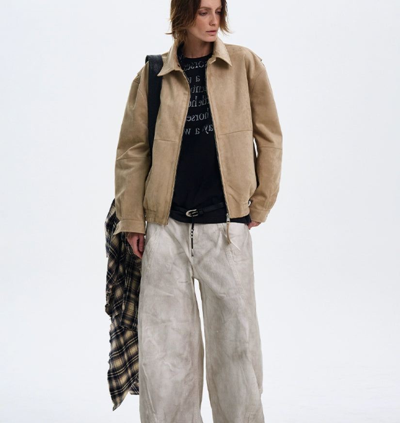 The Old Money Vibe Vintage Suede Jacket - L’Heure Marquée 