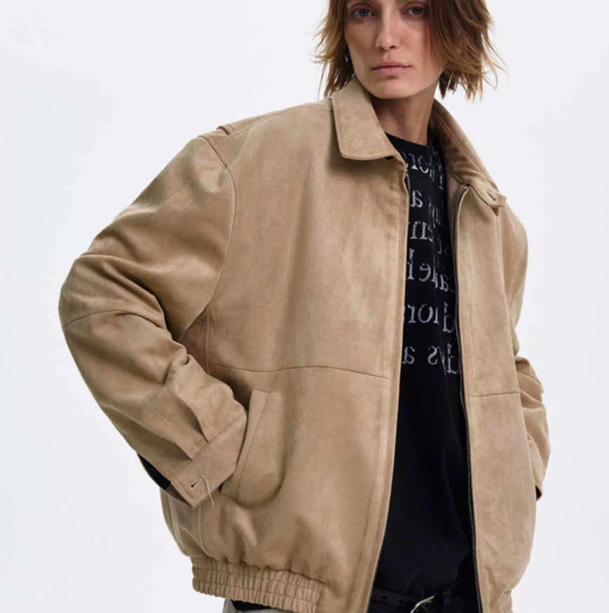 The Old Money Vibe Vintage Suede Jacket - L’Heure Marquée 